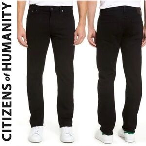 Citizens of Humanity Core Slim Fit Straight Black Jeans Size 32 Mens